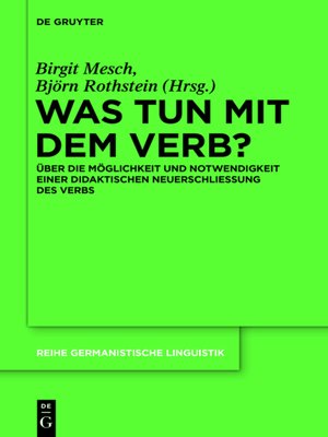 cover image of Was tun mit dem Verb?